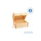 Wood Treasure Chest Box, 6 x 4-1/2 inch, Unfinished for Crafts | Woodpeckers